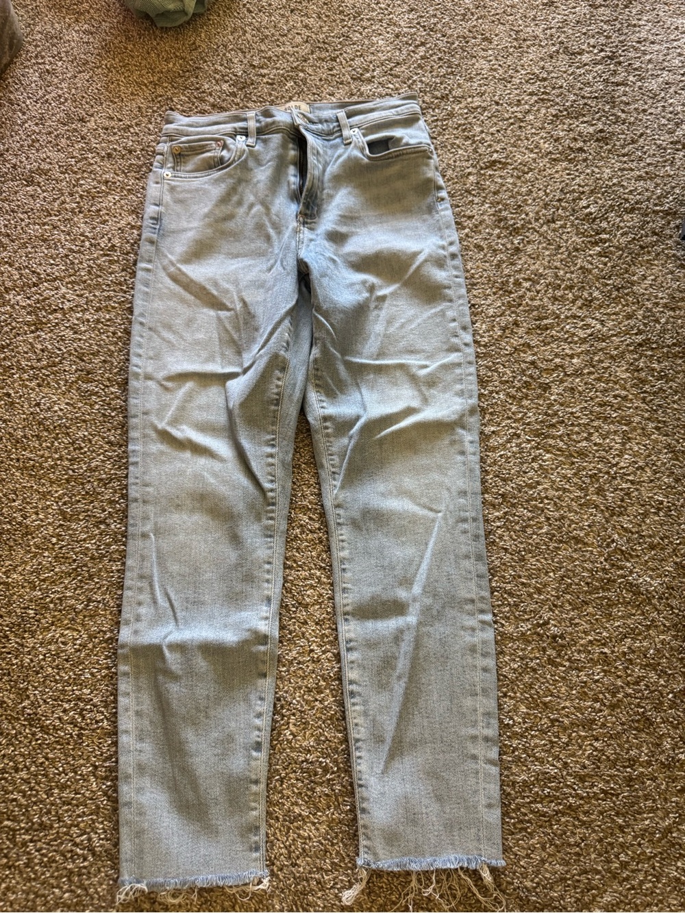 Agolde Light Blue Denim Jeans - Classic Wash